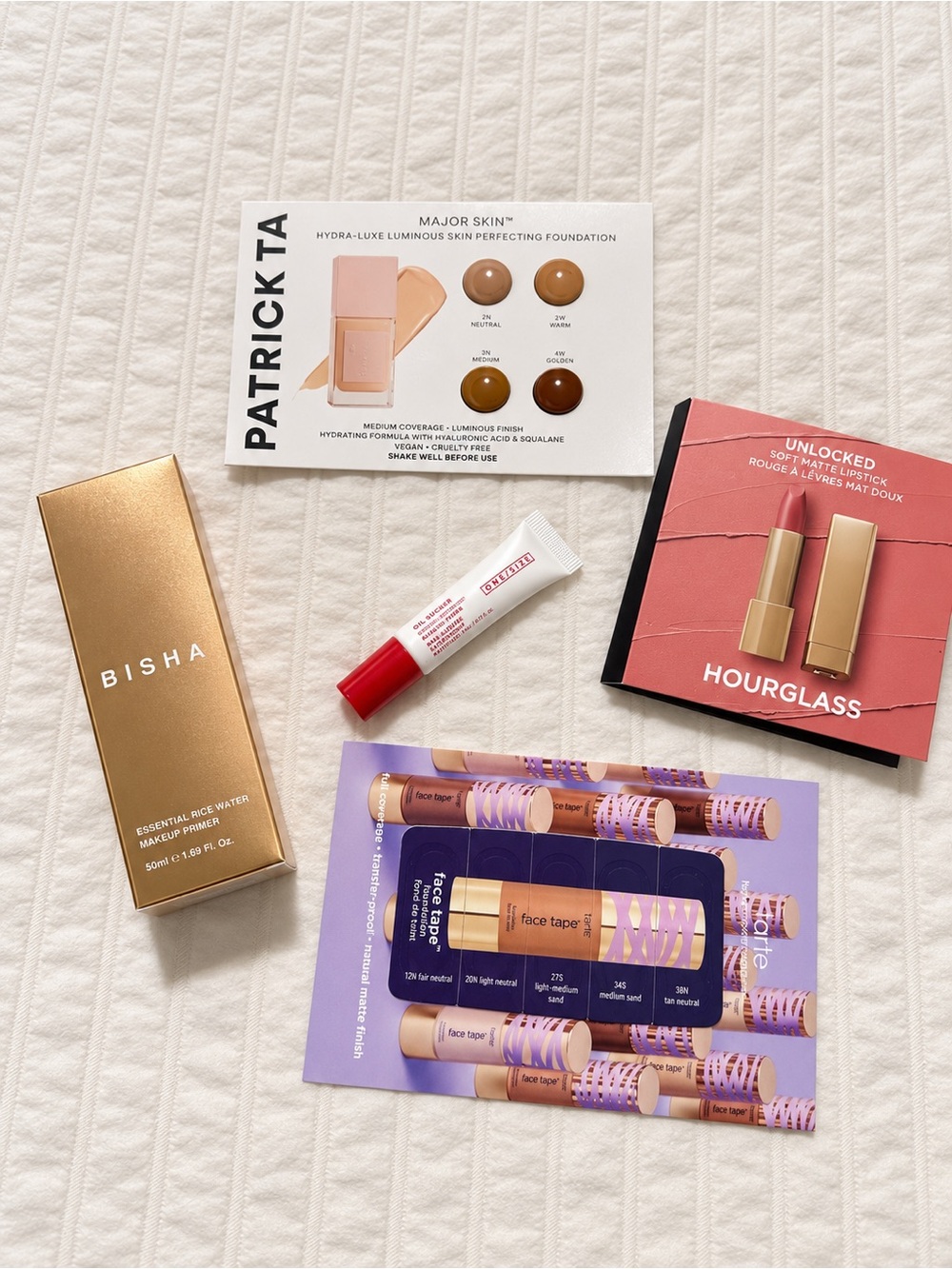 BISHA Essential Rice water makeup primer 50 ml + gift for you sample set